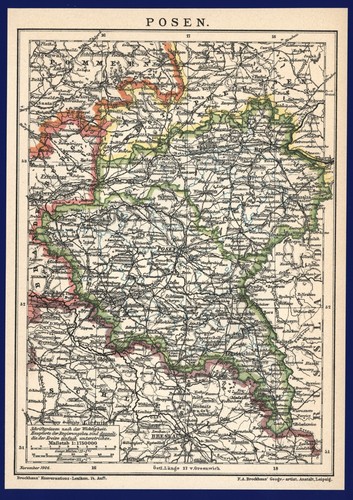 Landkarte anno 1906 provinz - 1906,