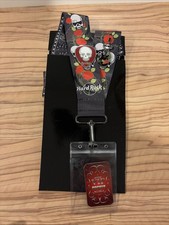 Hard Rock Cafe HRC Scull Rose Schlüsselband Lanyard NEU 2! Pins Gitarre Plec VIP