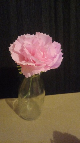Krepp papier blumen - 20,