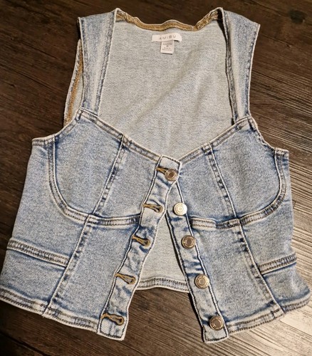 Amisu jeansweste blau - ⭐️amisu,