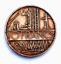 10 Francs REPUBLIQUE FRANCAISE 1975 Cu-Ni-Alu ST Graveur Mathieu 26mm Ø, 10g