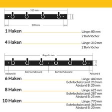 Hakenleiste Kleiderhaken