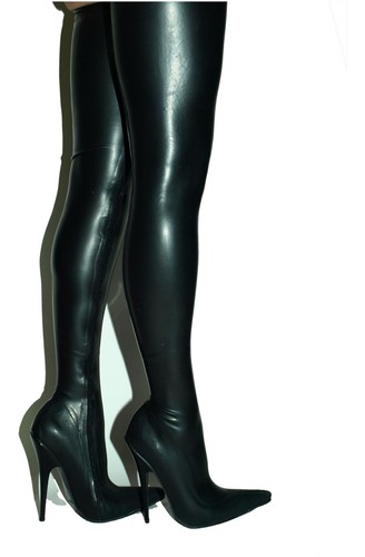 Gummilatex stiefel overknee - gummilatex,