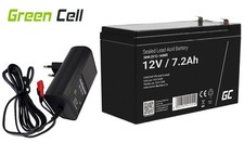 ✅12V 7,2 Ah AGM Blei/Gel Spezial Echolot Akku mit 1A Ladegerät, E Bike Scooter✅