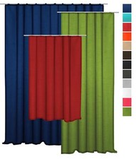 Dekoschal Seidenglanz halbtransparent Vorhang Übergardine Kräuselband Gardine