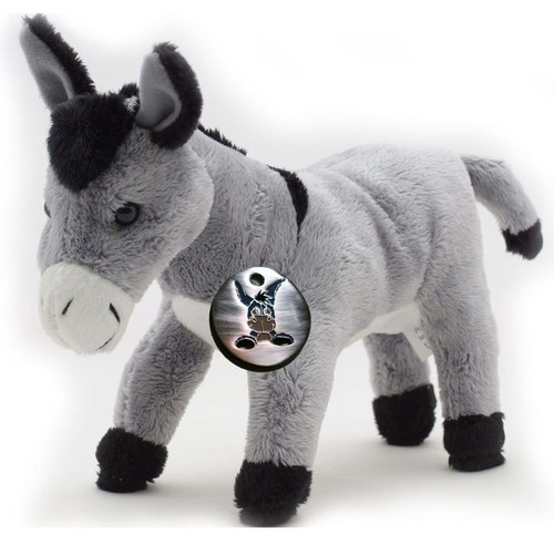 Esel kuscheltier grau - esel,