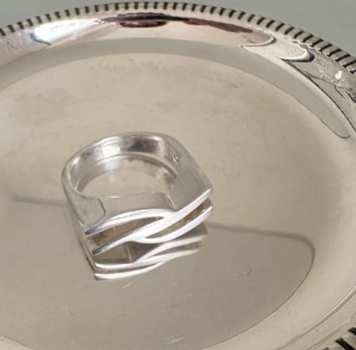Silber design ring damen - silber,