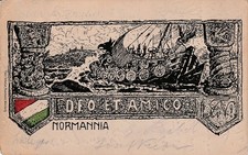 Studentika 1925 Normannia Würzburg Studentica Couleurkarte Studentenverbindung