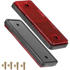 2x Rechteckige Reflektoren mit