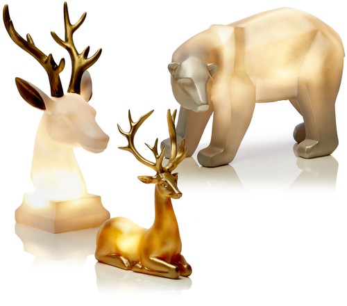 Led figur tier licht polyresin - led,