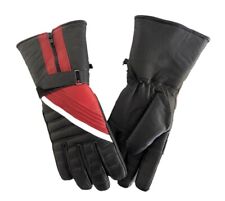 Thoger Handschuhe Retro Vintage gefüttert 80's Schwarz Rot Gr: M/9 Winter Warm
