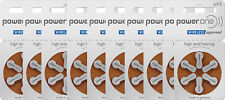 60 x Varta Power One Hörgerätebatterien P312 PowerOne PR41 10 Blister