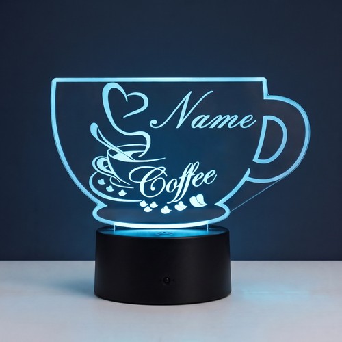Personalisierte led kaffee - led,