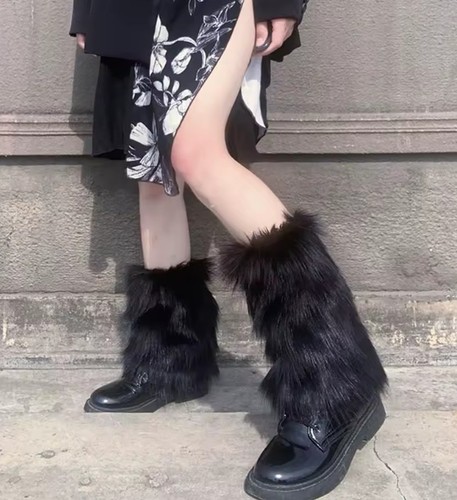 Schwarze faux pelz - schwarze, faux-pelz