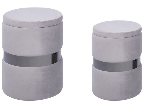 Pouf mit stauraum - mit, samt