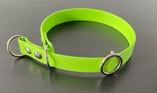 Hundehalsband / Zugstopp aus Biothane  – Apfelgrün