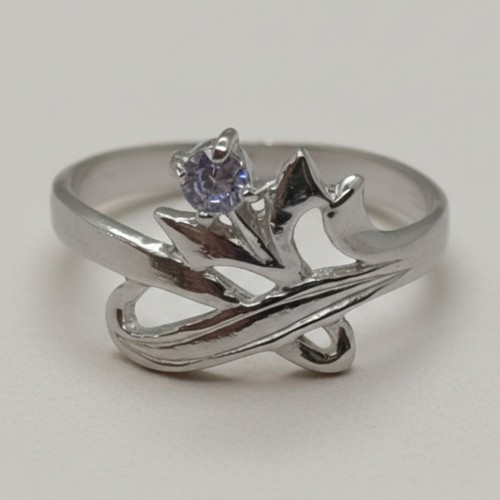 925 silber damenring mit - silber,