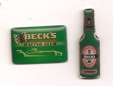Zwei Verschiedene Brauerei Becks Bier Pins