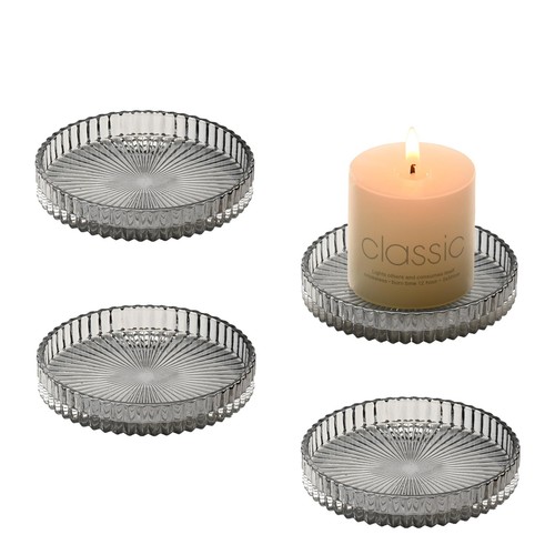 Kerzenteller glas stück - glas,