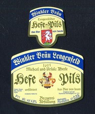 Bieretiketten Winkler Bräu Lengenfeld