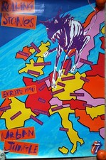Rolling Stones Konzertposter Europa 1990