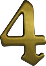 Alpertec Hausnummer 4 Bronze Hausnummern Hausnummerschild