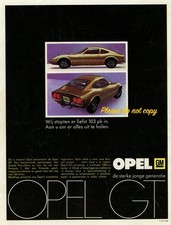 OPEL GT . Original