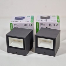 2x Lutec GEMINI 5189114118 LED-Außenwandleuchte Anthrazit 2 Stück DEFEKT!