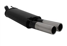 NOVUS Sportauspuff Gruppe N ESD 2x 76mm Design für SEAT IBIZA 6J 6P