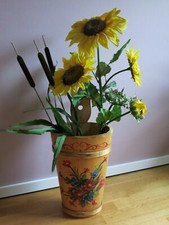 Vintage Bauernmöbel Schirmständer Butterfass Holzfass Zuber Landhausstil 