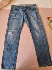 hellblaue Jeans, MAC, Boyfriend, used Look, Größe 38, W28