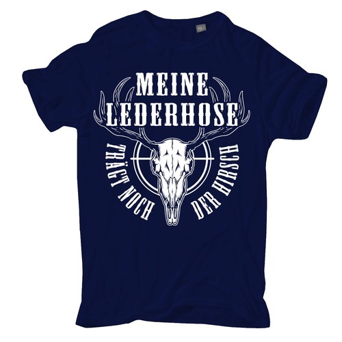 Shirt jäger meine - t-shirt, lederhose