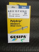 Marken  Blindnieten 4,8 x 10mm Alu/Stahl   Aktion Restposten LiRegK10