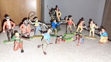 Elastolin Hausser 14 x Westernfiguren & Pferd , Set Nr. 2 ,  Made in Germany