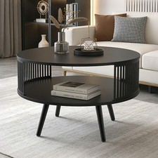 Couchtisch mit Ablage, Runde