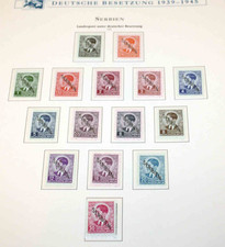 Dt. Besetzung 2. Weltkrieg: Gute ** Sammlung im Borek-Album aus Nachlass