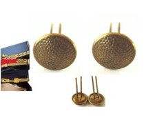 2x DDR Knopf Splint f. Uniform - Schirmmütze: General Deutsche Reichsbahn / Post