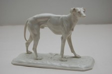 Nymphenburg Figur Porzellan " Windhund "  Borsoi nach P.J. Mene
