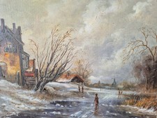 Ölgemälde Winterlandschaft
