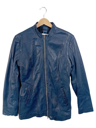 Patago lederjacke blau - lederjacke,