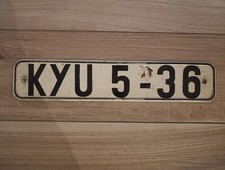 Altes DDR Nummernschild