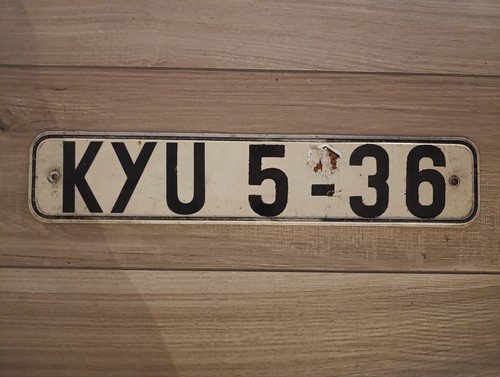Altes ddr nummernschild - altes,