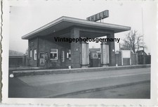 Z3475 Foto 30er Jahre Shell Tankstelle Zapfsäule Auto Tankwart Reklame Öl Oil
