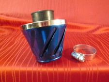 Luftfilter Ø 28+35 mm Blau aus dem Zubehör Custom Bobber Harley (8)