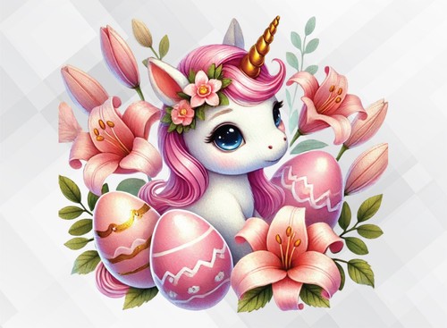 Einhorn ostern wand - wand, vinyl