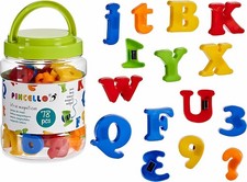 78 magnetische BUCHSTABEN &