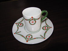 Top Moccatasse grün Girlande Herz Mokkatasse Entwurf _ Jugendstil