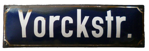 Altes emaille straßenschild - altes,
