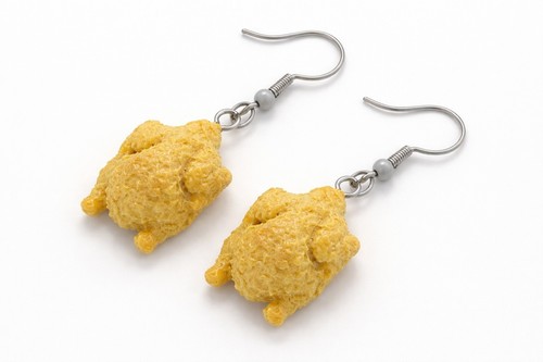 Brathähnchen ohrhänger - brathähnchen,
