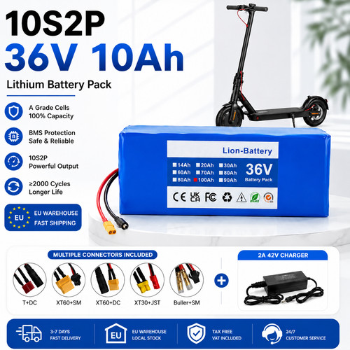 36v 10ah 360wh - 10ah, e-scooter